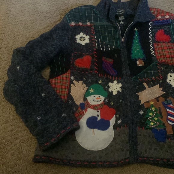 Christmas sweater jacket - Picture 5 of 7